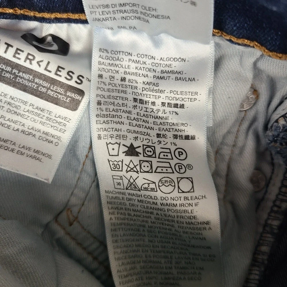 Levi's 511 Jeans Mens 28x30‎ Blue Slim Fit Dark Wash Denim